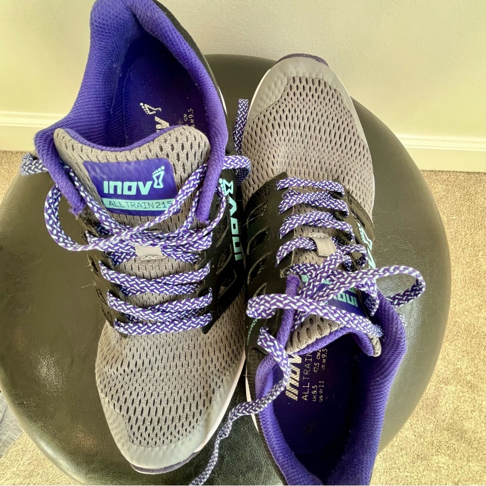 Inov l-8 All  Train 215 Running Shoes Grey Black Purple Men’s 9.5, Women’s 11 - Picture 8 of 8